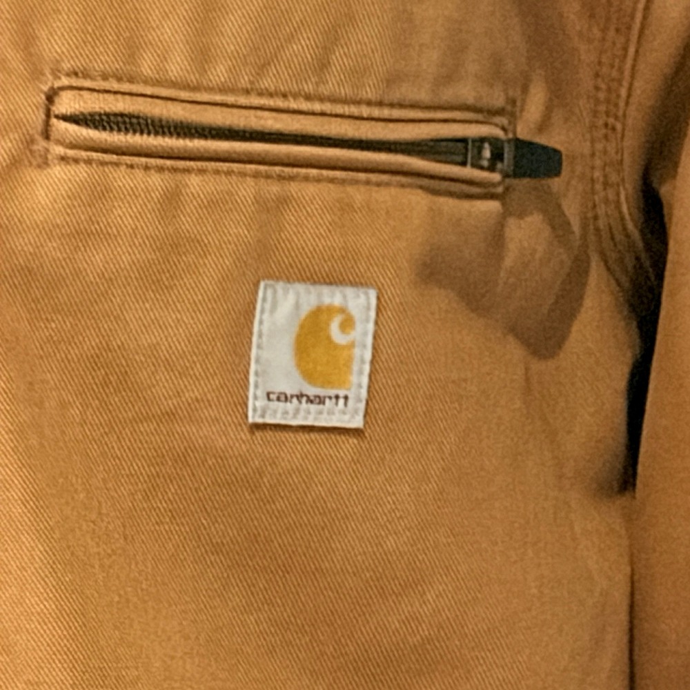 Carhartt Duck Detroit Relaxed Jacket Men's M Blanket Lined OJ3828-M Distressed - Picture 3 of 14